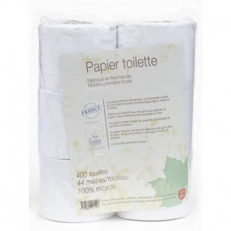 Papier toilette compact & écologique - Lot de 4 rouleaux, Ecodoo