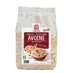 GROS FLOCONS AVOINE 1KG CELNAT  dans votre magasin bio en ligne Etiketbio.eu