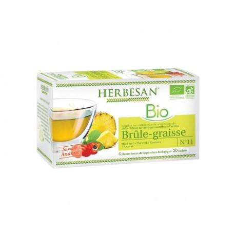 INFUSION MATE VERT BRULE GRAISSE BIO 20 HERBASAN  dans votre magasin bio en ligne Etiketbio.eu