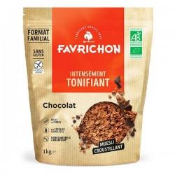 MUESLI CROUSTILLANT INTENSEMENT CHOCOLAT 1KG FAVRICHON  dans votre magasin bio en ligne Etiketbio.eu