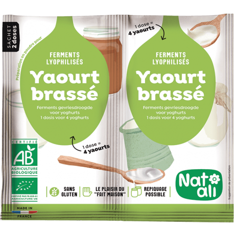 FERMENT POUR YAOURT 2X6G NATALI  dans votre magasin bio en ligne Etiketbio.eu