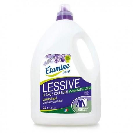 LESSIVE LIQUIDE LAVANDE 3 L ETAMINE DU LYS  dans votre magasin bio en ligne Etiketbio.eu