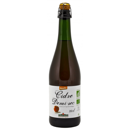 CIDRE DEMI SEC 75CL COTEAUX NANTAIS  dans votre magasin bio en ligne Etiketbio.eu