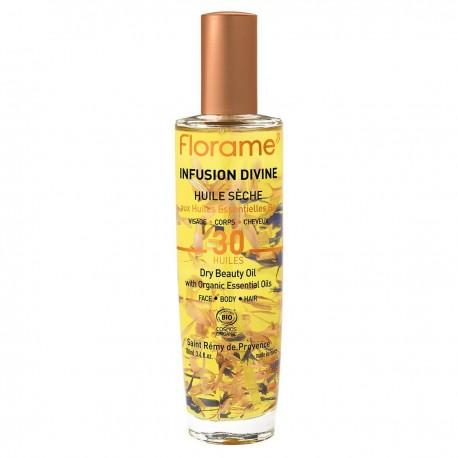 INFUSION DIVINE HUILE SECHE 100ML FLORAME  dans votre magasin bio en ligne Etiketbio.eu