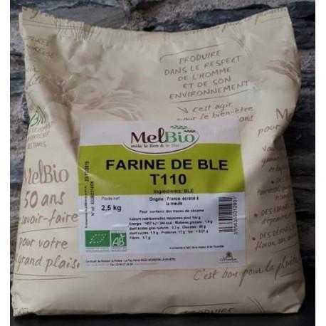 FARINE T110 2.5KG MELBIO  dans votre magasin bio en ligne Etiketbio.eu