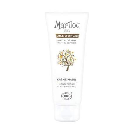 CREME MAINS HUILE ARGAN 75ML MARILOU BIO  dans votre magasin bio en ligne Etiketbio.eu