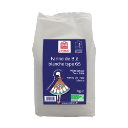 FARINE DE BLE T65 1KG CELNAT  dans votre magasin bio en ligne Etiketbio.eu