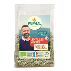 LENTILLES VERTES FRANCE 300G PRIMEAL  dans votre magasin bio en ligne Etiketbio.eu