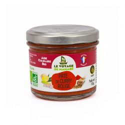 PATE DE CURRY ROUGE 105G VOYAGE DE MAMABE  dans votre magasin bio en ligne Etiketbio.eu