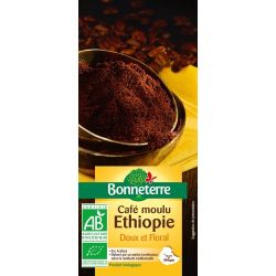 CAFE ETHIOPIE MOULU 250G BONNETERRE  dans votre magasin bio en ligne Etiketbio.eu