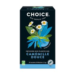 INFUSION CAMOMILLE DOUCE 20SACHETS CHOICE  dans votre magasin bio en ligne Etiketbio.eu