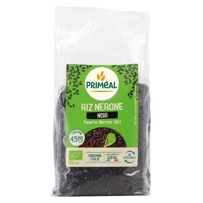 RIZ NERONE OU NOIR 500G PRIMEAL  dans votre magasin bio en ligne Etiketbio.eu