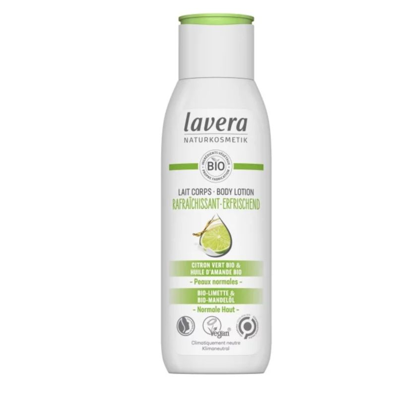 LOTION CORPS RAFRAICHISSANTE CITRON VERT 200ML LAVERA  dans votre magasin bio en ligne Etiketbio.eu