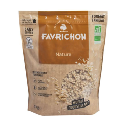 MUESLI CROUSTILLANT INTENSEMENT NATURE 1KG FAVRICHON  dans votre magasin bio en ligne Etiketbio.eu