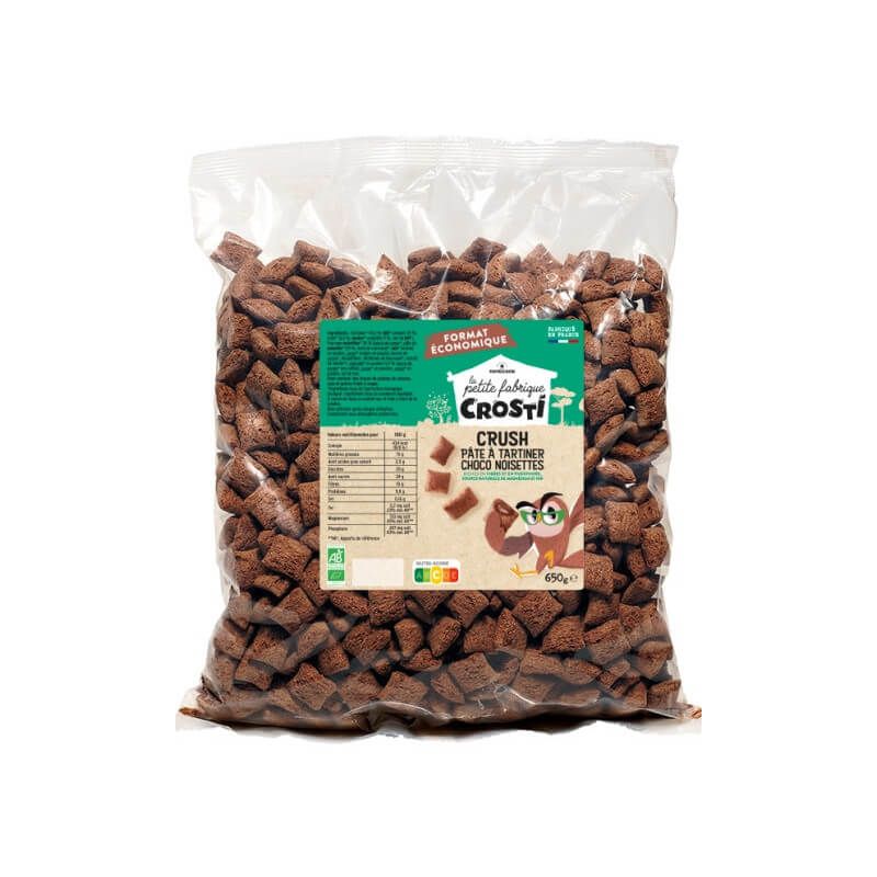 CROSTI CRUSH CHOCO/NOISETTE 650GR FAVRICHON  dans votre magasin bio en ligne Etiketbio.eu