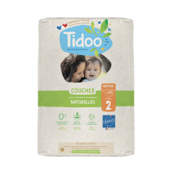 COUCHES NATURELLES T2 3-6KG TIDOO  dans votre magasin bio en ligne Etiketbio.eu