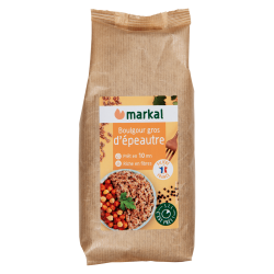 Boulghour d'épeautre 500g MARKAL  dans votre magasin bio en ligne Etiketbio.eu