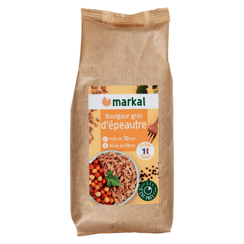 Boulghour d'épeautre 500g MARKAL  dans votre magasin bio en ligne Etiketbio.eu