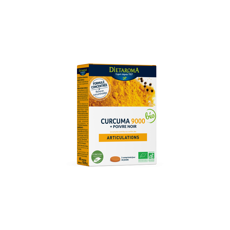 CURCUMA POIVRE NOIR 60 CP DIETAROMA  dans votre magasin bio en ligne Etiketbio.eu