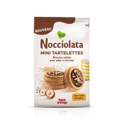 MINI TARTELETTES BIO NOCCIOLATA 250G RIGONI DI ASIAGO  dans votre magasin bio en ligne Etiketbio.eu