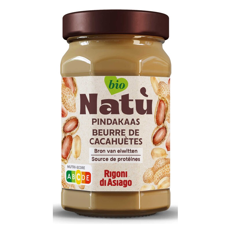 NATU BEURRE DE CACAHUETES 220G RIGONI DI ASIAGO  dans votre magasin bio en ligne Etiketbio.eu