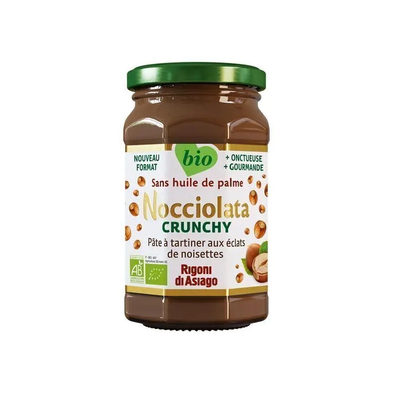 NOCCIOLATA CRUNCHY 250GR RIGONI DI ASIAGO  dans votre magasin bio en ligne Etiketbio.eu