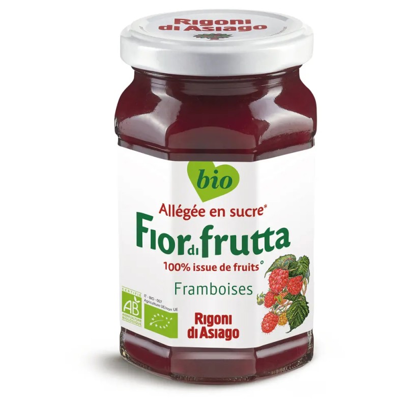 FIORDIFRUTTA FRAMBOISES 250G RIGONI DI ASIAGO  dans votre magasin bio en ligne Etiketbio.eu