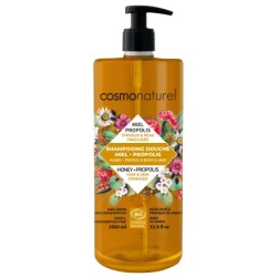 Shampooing douche miel propolis 1l COSMONATUREL  dans votre magasin bio en ligne Etiketbio.eu