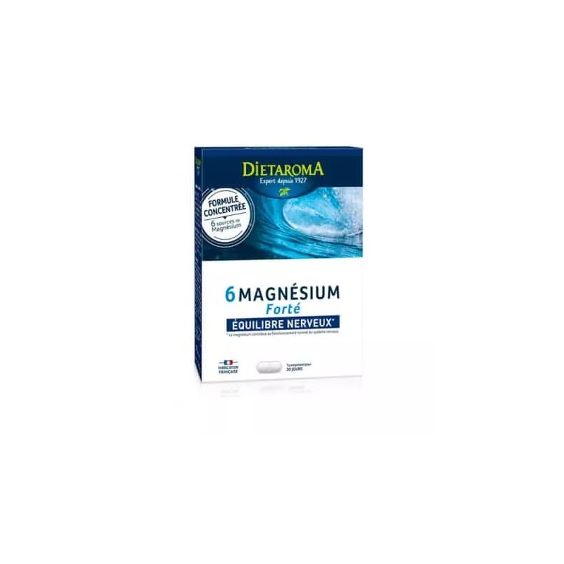 MAGNESIUM 6 FORTE 30CPS DIETAROMA  dans votre magasin bio en ligne Etiketbio.eu