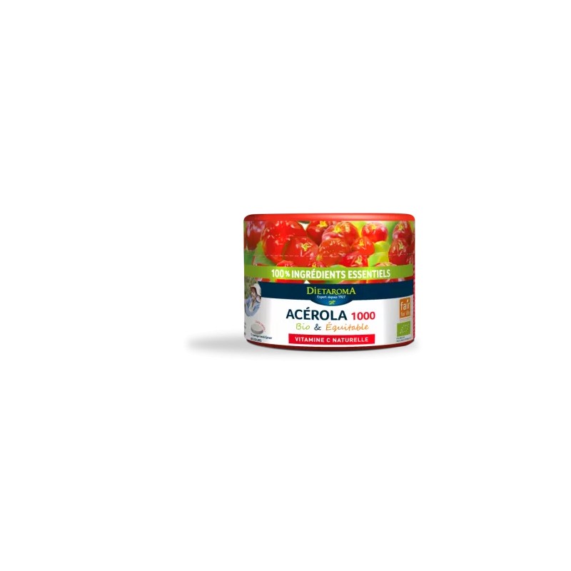 PILLULIER ACEROLA 1000 EQUITABLE 60C FFL DIETAROMA  dans votre magasin bio en ligne Etiketbio.eu