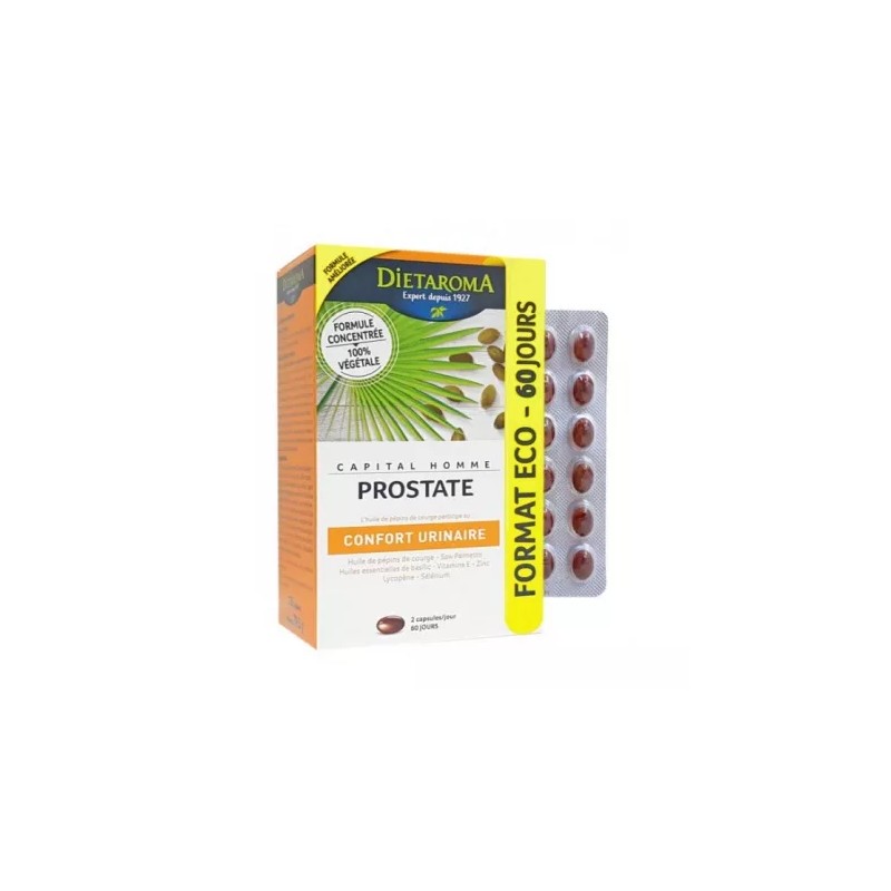 CAPITAL HOMME 120CAPS DIETAROMA  dans votre magasin bio en ligne Etiketbio.eu