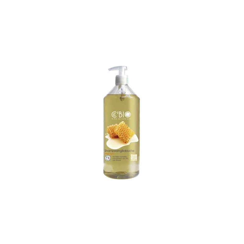 Shampooing & douche miel bio 1l CE BIO  dans votre magasin bio en ligne Etiketbio.eu