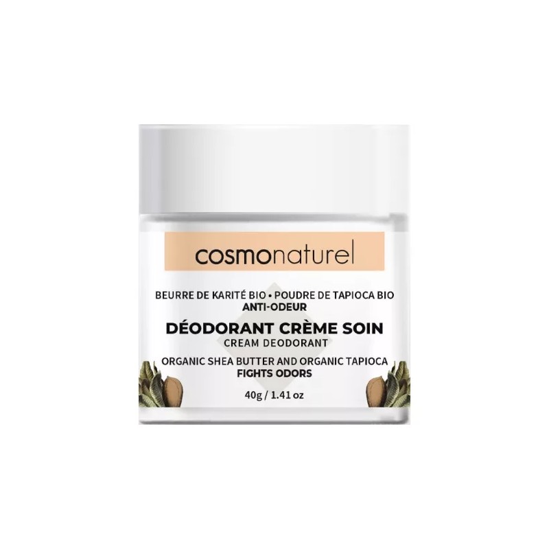 Déodorant crème soin beurre de karité tapioca 40g COSMONATUREL  dans votre magasin bio en ligne Etiketbio.eu