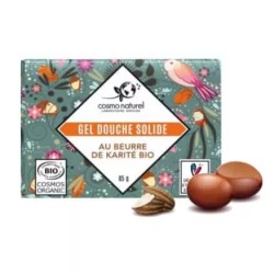 Gel douche solide nourrissant beurre de karité bio 85g COSMONATUREL  dans votre magasin bio en ligne Etiketbio.eu