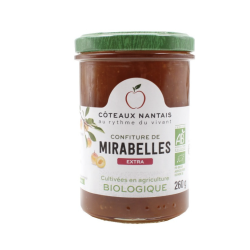 CONFITURE MIRABELLES EXTRA 260GR COTEAUX NANTAIS  dans votre magasin bio en ligne Etiketbio.eu