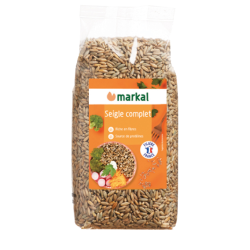 SEIGLE COMPLET ORIGINE FRANCE 500GR MARKAL  dans votre magasin bio en ligne Etiketbio.eu