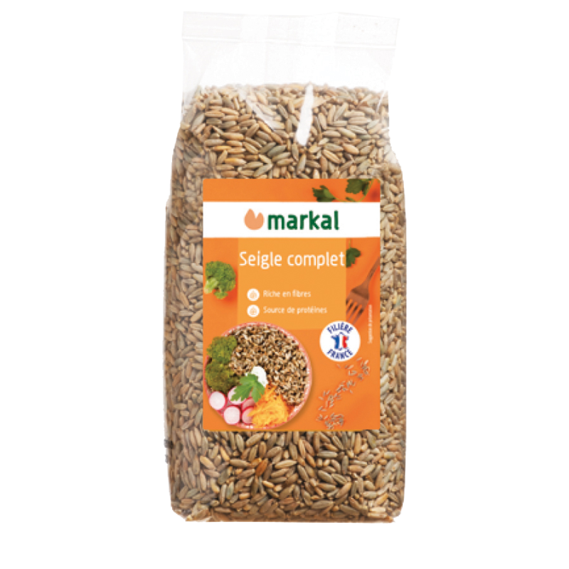 SEIGLE COMPLET ORIGINE FRANCE 500GR MARKAL  dans votre magasin bio en ligne Etiketbio.eu