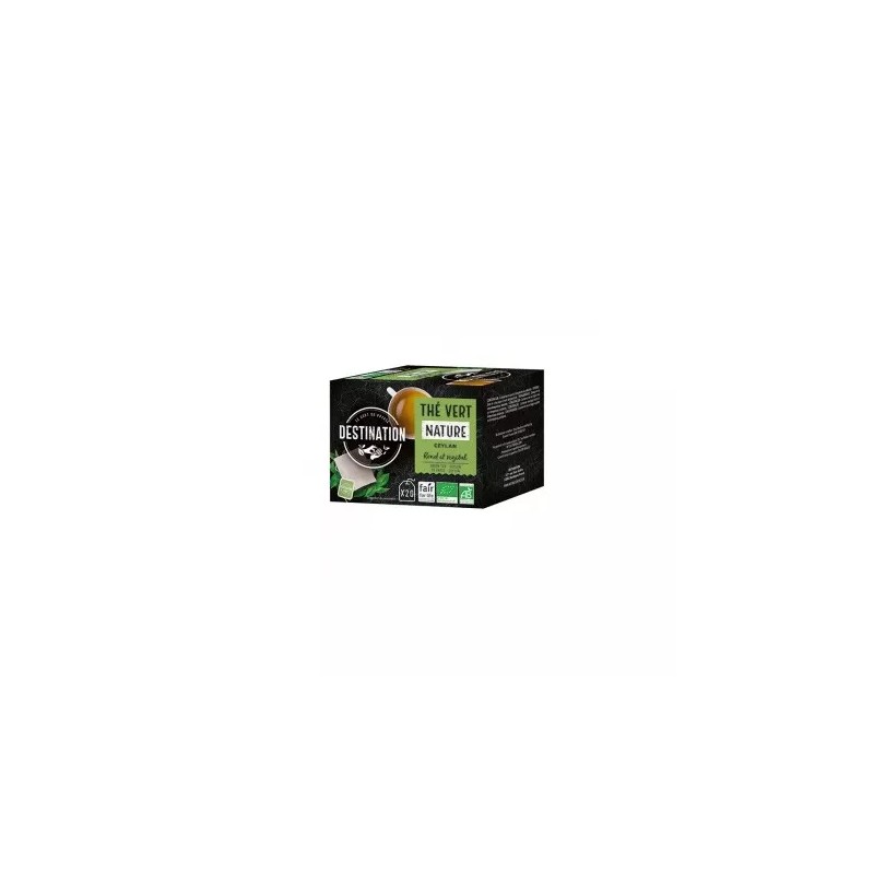 THE VERT NATURE BIO 20 SACHETS DESTINATION  dans votre magasin bio en ligne Etiketbio.eu