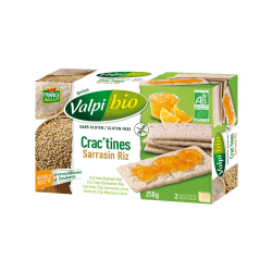 CRAC TINE SARRASIN BIO SG 250GR VALPIBIO  dans votre magasin bio en ligne Etiketbio.eu