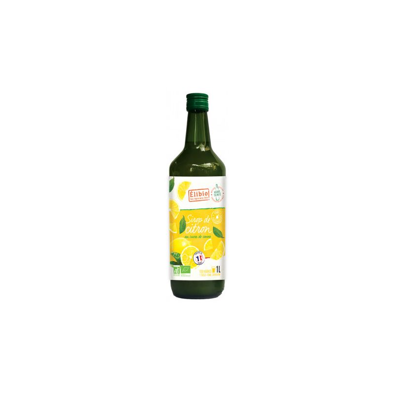 SIROP CITRON 1L ELIBIO  dans votre magasin bio en ligne Etiketbio.eu