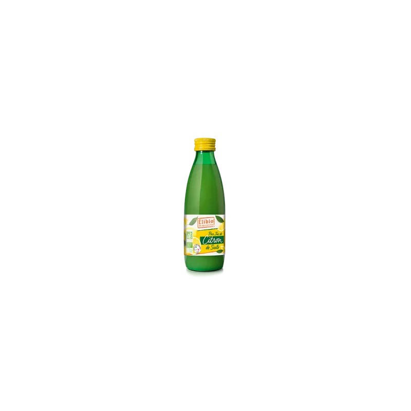 PUR JUS DE CITRON DE SICILE 25CL ELIBIO  dans votre magasin bio en ligne Etiketbio.eu