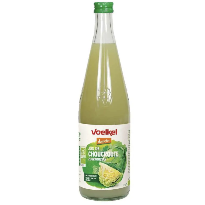 JUS DE CHOUCROUTE LACTO-FERMENTE 70CL VOELKEL  dans votre magasin bio en ligne Etiketbio.eu