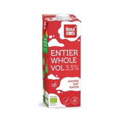 OAT AVOINE DRINK ENTIER 3.5% 1L LIMA  dans votre magasin bio en ligne Etiketbio.eu