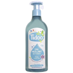 EAU NETTOYANTE MICELLAIRE BEBE EXTRAIT DE LIN 500ML TIDOO  dans votre magasin bio en ligne Etiketbio.eu