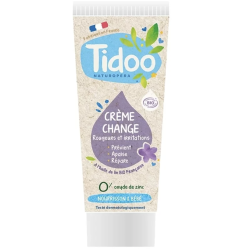 CREME CHANGE REPARATRICE SANS OXYDE DE ZINC TUBE 75GR TIDOO  dans votre magasin bio en ligne Etiketbio.eu