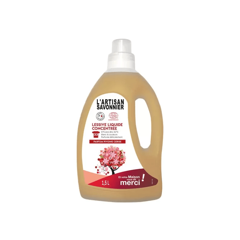 LESSIVE LIQUIDE CONCENTRE 1.5L   dans votre magasin bio en ligne Etiketbio.eu