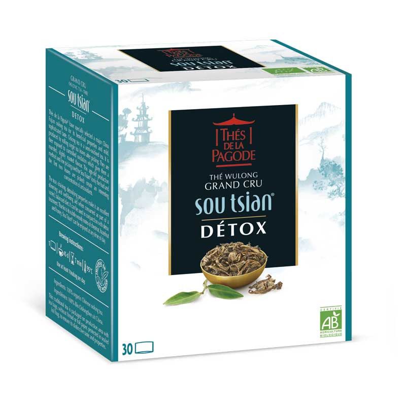 SOU TSIAN DETOX 30 INFUSETTES LES THES DE LA PAGODE  dans votre magasin bio en ligne Etiketbio.eu