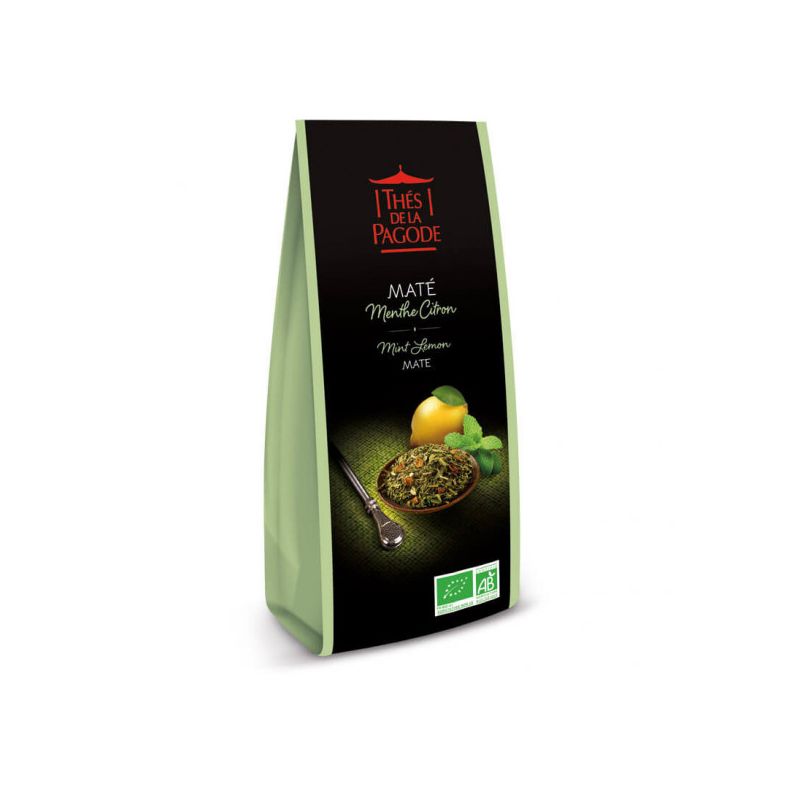 MATE MENTHE CITRON BIO 110G LES THES DE LA PAGODE  dans votre magasin bio en ligne Etiketbio.eu