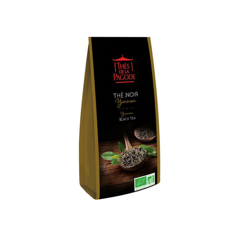 THE NOIR YUNNAN 110G LES THES DE LA PAGODE  dans votre magasin bio en ligne Etiketbio.eu