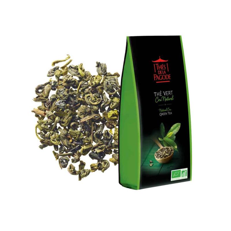 THE VERT NATUREL 100G LES THES DE LA PAGODE  dans votre magasin bio en ligne Etiketbio.eu